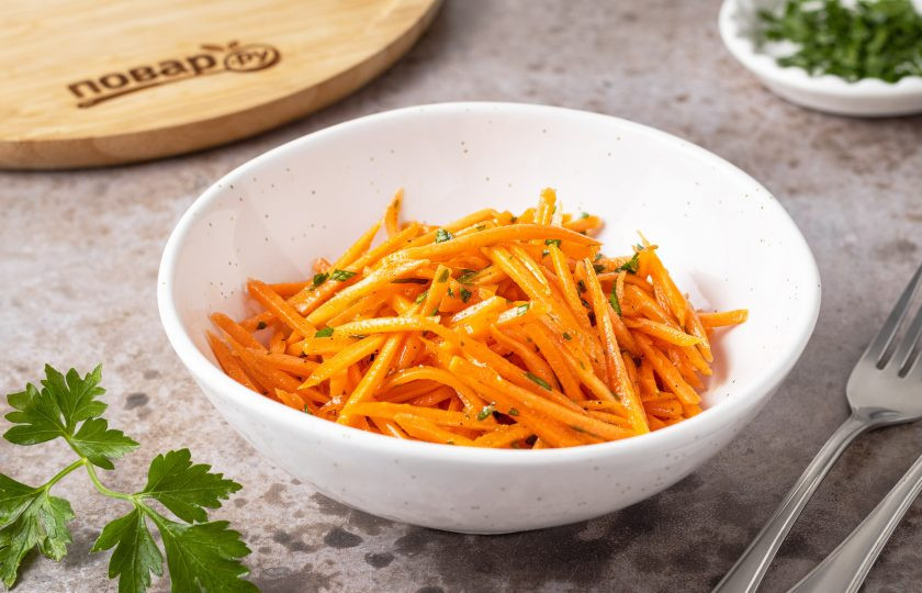 1. Этап. Салат из моркови как в столовой: Салат из моркови готов, приятного вам аппетита!