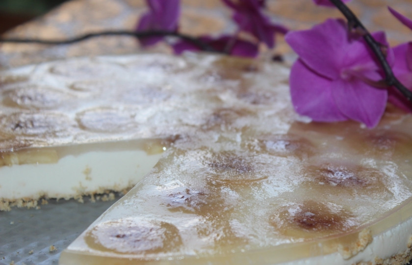 1. Этап. Творожный торт с бананом: Приятного чаепития!