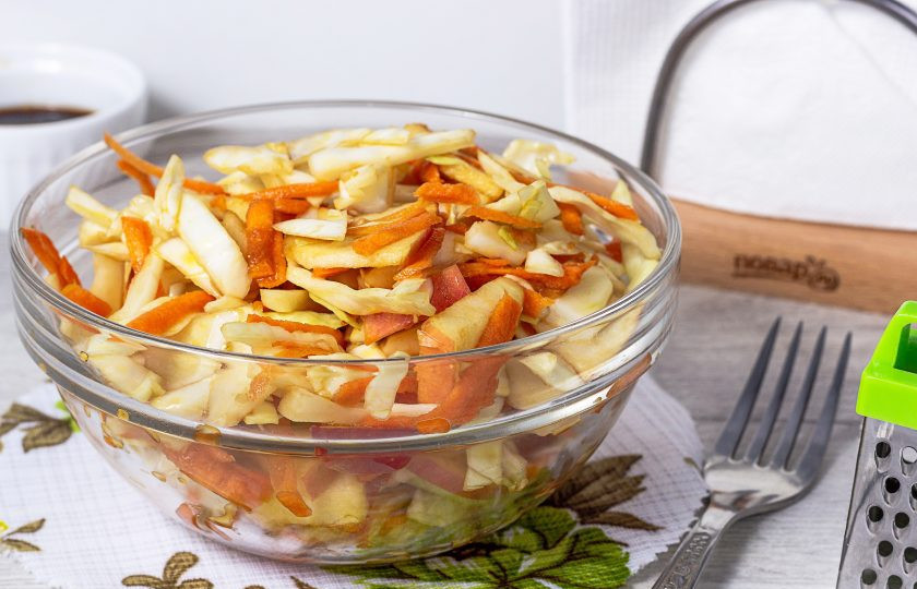 1. Этап. Капуста с соевым соусом: Приятного аппетита!