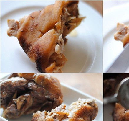 1. Этап. Свиная рулька с квашеной тушеной капустой: 3. Теперь нужно подготовить рульку для запекания: делаем местами надрезы и поливаем соусом. Затем отправляем рульку запекаться на один час. Периодически подливайте на рульку соус, если хотите получить румяную корочку, то увеличьте огонь и 10 минут подержите рульку в духовке еще.