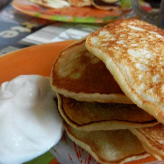 Оладьи на ряженке