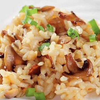 Рис с шампиньонами