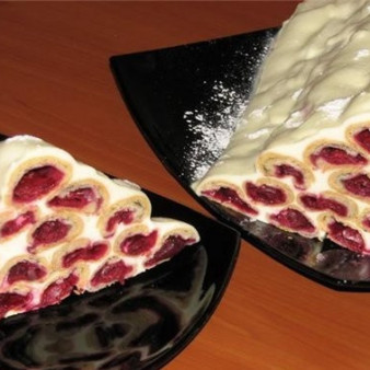 Торт Дрова под снегом