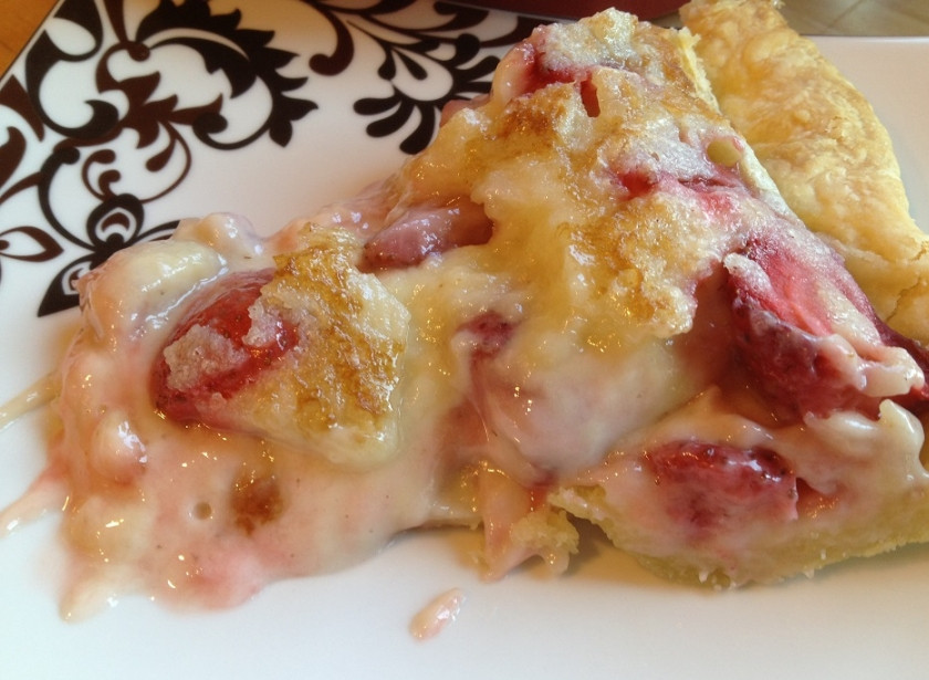 1. Этап. Пирог со сметанной заливкой: 3. Готовый пирог остудите и подавайте. Приятного аппетита!