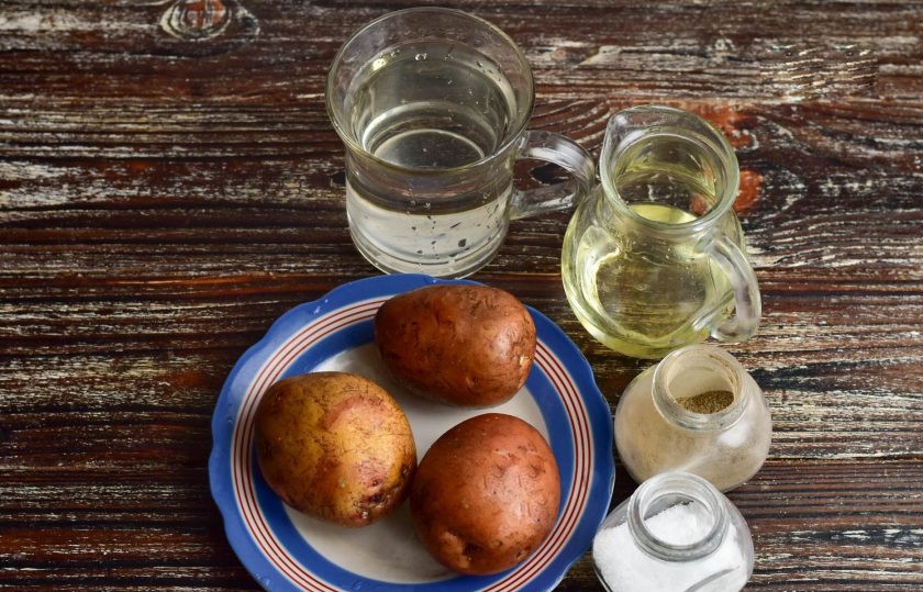 1. Этап. Картошка фри как в Макдональдсе: Подготовьте ингредиенты.