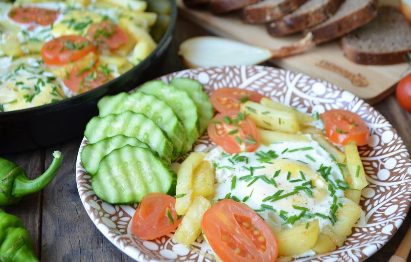 1. Этап. Деревенская яичница: 7. Угощайтесь!