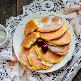 Оладьи на кефире без масла