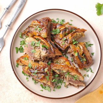 Гусь с лимоном в духовке