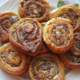 Творожное тесто с фаршем