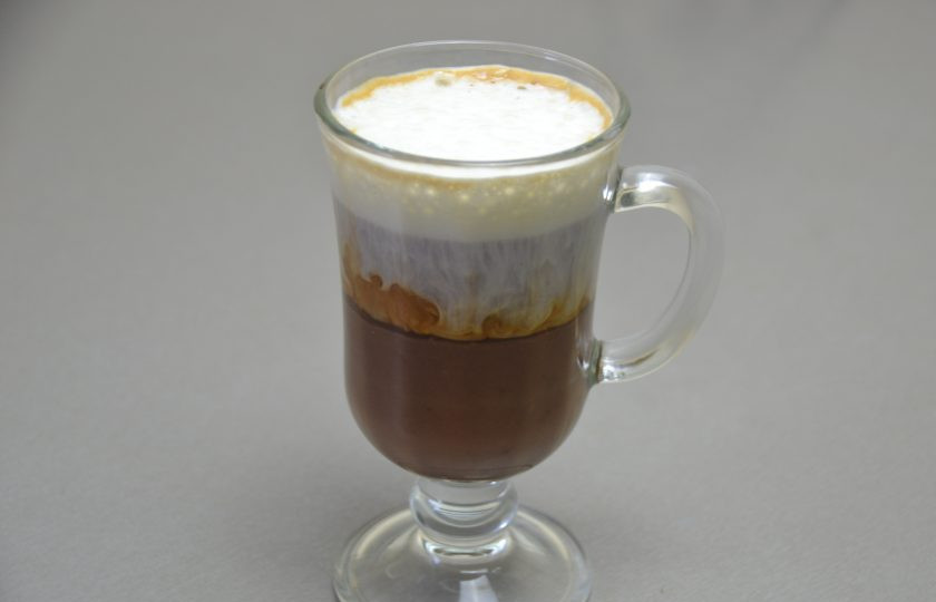 1. Этап. Кофе Бичерин: Сделайте сверху 