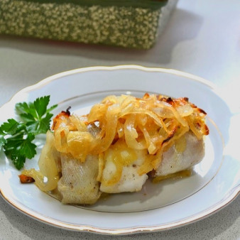 Хек с луком