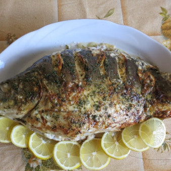 Фаршированный карп в фольге