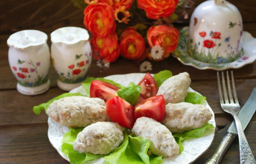 1. Этап. Котлеты из индейки на пару в мультиварке: Вот такие котлетки у меня вышли!