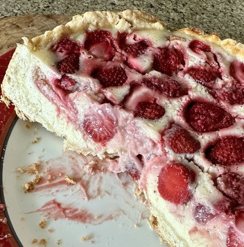 1. Этап. Тарт с клубникой и сметанной заливкой: ...