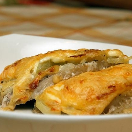 1. Этап. Мясо по-французски с картофелем: Приятного аппетита! :)