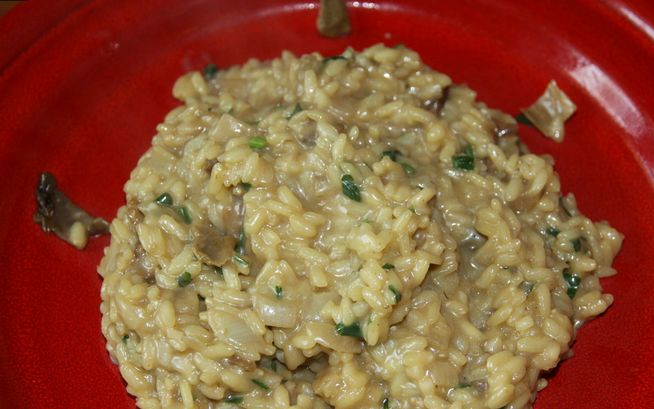 1. Этап. Ризотто с сушеными белыми грибами: Приятного аппетита!