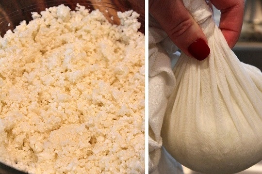 1. Этап. Тортилья из цветной капусты: 1. Соцветия капусты вымойте, обсушите, измельчите в блендере. Отправьте в микроволновку на пару минут, после перемешайте и отправьте еще на 2. Остудите немного и выложите в марлю или кухонное полотенце. Плотно сжимайте, чтобы отжать лишнюю воду.