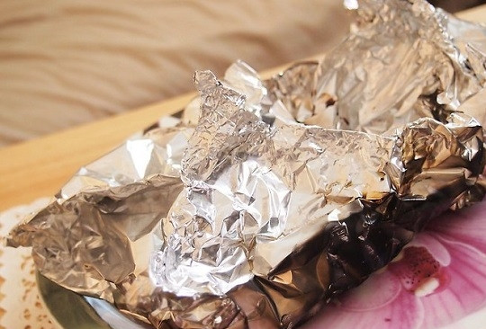 1. Этап. Грибы в фольге на гриле: 6. Грибы в фольге на гриле готовы. Приятного аппетита!