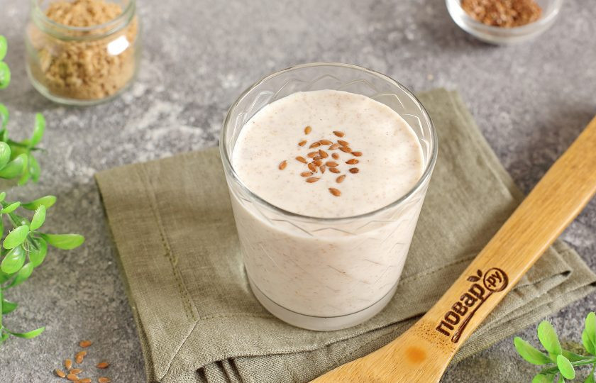 1. Этап. Лен с кефиром для похудения: Лен с кефиром для похудения готов. Приятного аппетита!