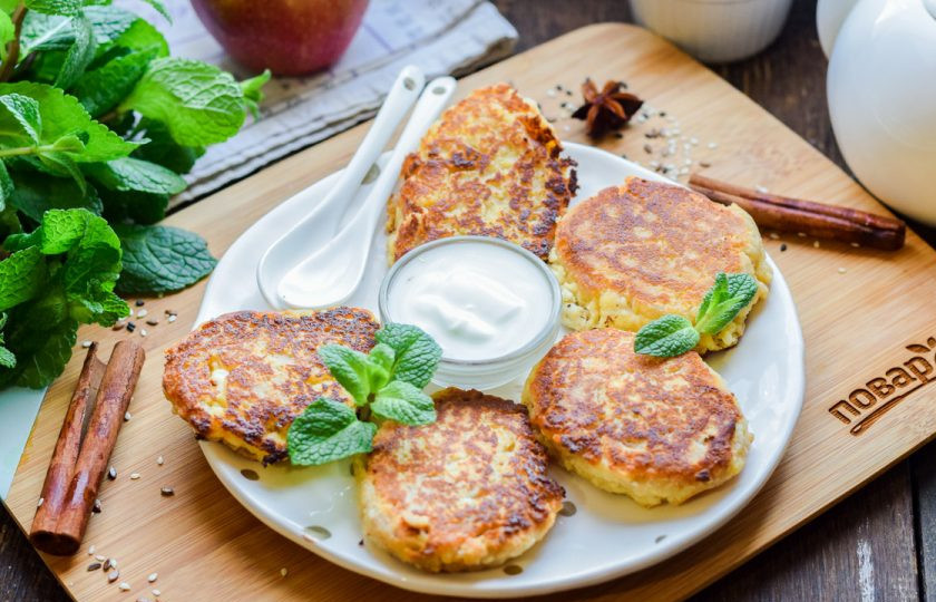 1. Этап. Сырники с гречневой мукой: Приятного аппетита!