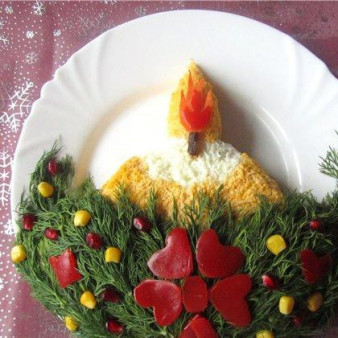 Салат Свеча
