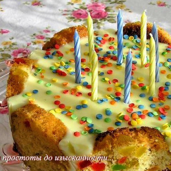 Торт Пасхальный из кексов или куличей