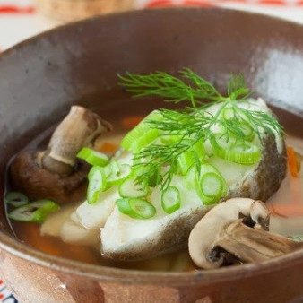 Уха с грибами