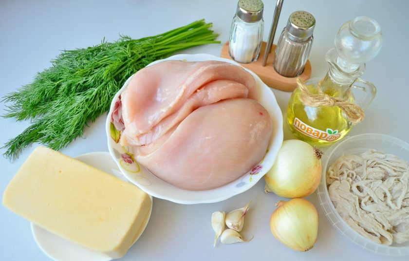 1. Этап. Куриные колбаски с сыром для гриля: 1. Подготовьте продукты, приступим!