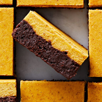 Pumpkin Cheesecake Brownies