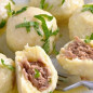 Картофельно-сырные ньокки, фаршированные мясом