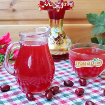Морс из кизила