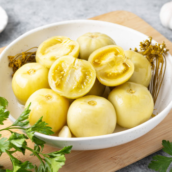 Соленые зеленые помидоры