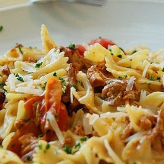 Паста с лисичками в сливочном соусе