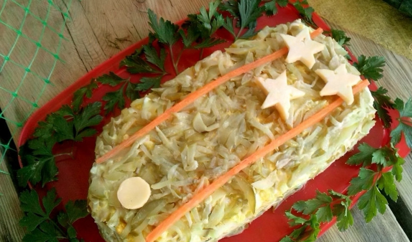 1. Этап. Салат Полковник: Готово! Приятного аппетита!