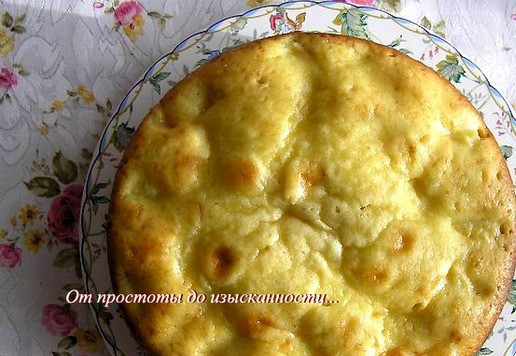 1. Этап. Шарлотка с оливковым маслом: Остудите и подавайте.