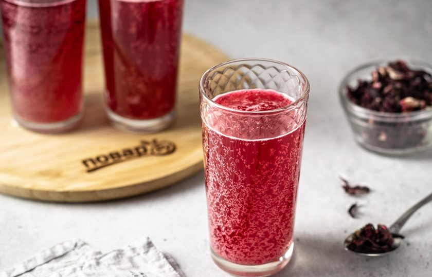 1. Этап. Квас из каркаде: Квас из каркаде готов, приятного аппетита!