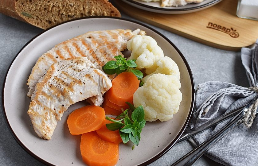 1. Этап. Стейк из индейки: Приятного аппетита!