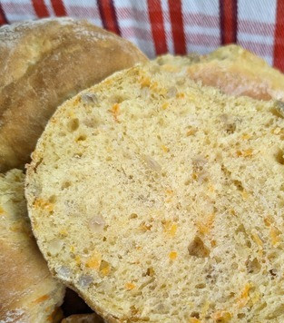 1. Этап. Морковные булочки Гулеродсбруд: И в разрезе! Воздушные, ароматные булочки с с семечками и морковью, МММ...