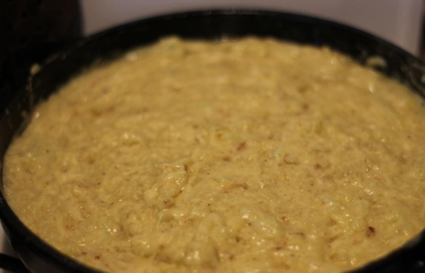 1. Этап. Рисовая запеканка с цветной капустой и сыром: В готовом виде запеканка выглядит так, как на фотографии. Прежде чем резать, дайте запеканке остыть.