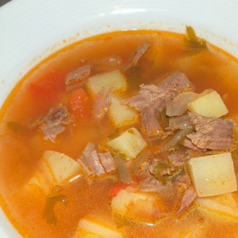 Суп с картошкой и говядиной