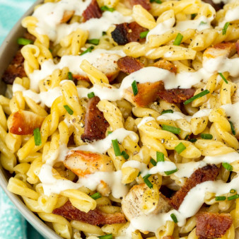 Chicken-Bacon-Ranch Pasta Salad