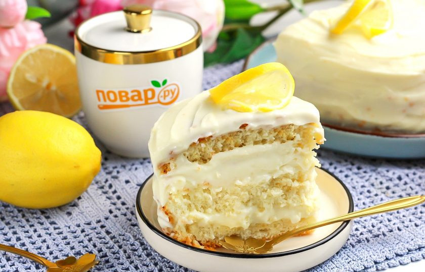 1. Этап. Лимонный бисквит: Украсьте лимонный торт по своему вкусу и нарежьте на кусочки. Подайте к столу с кофе, чаем, теплым молоком. Приятного вам аппетита!