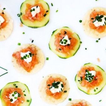 Тартар из копченой семги