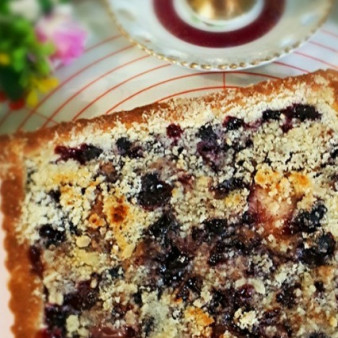 Постный пирог с ягодой