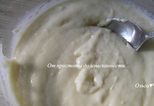 1. Этап. Дынные кексы с кокосовой стружкой: Перемешайте.