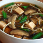 Суп с грибами шиитаке