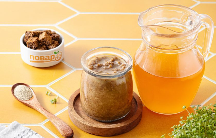 1. Этап. Закваска для кваса на дрожжах: Закваска для кваса на дрожжах готова!