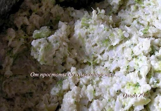 1. Этап. Рисовые котлеты с брокколи: Хорошо перемешайте.