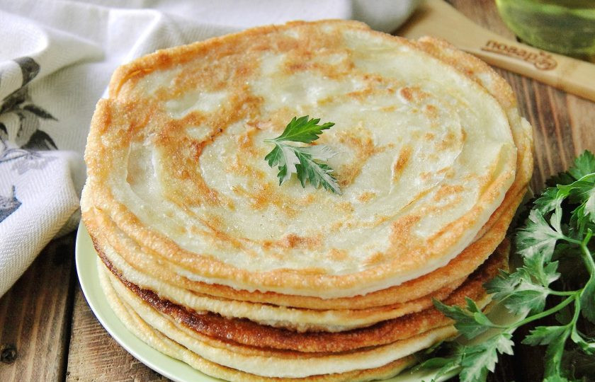 1. Этап. Узбекские слоеные лепешки: Узбекские слоеные лепешки готовы. Приятного аппетита!