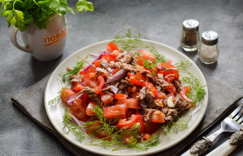 1. Этап. Мексиканский салат с говядиной: Приятного аппетита!